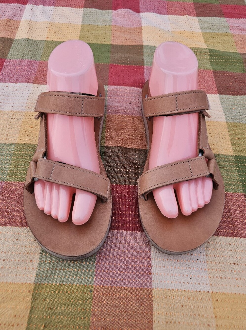 Teva Leather Sport Sandals Women's US 9 EU 40 Tan Adjustable Comfort Walking